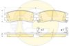 GIRLING 6140989 Brake Pad Set, disc brake